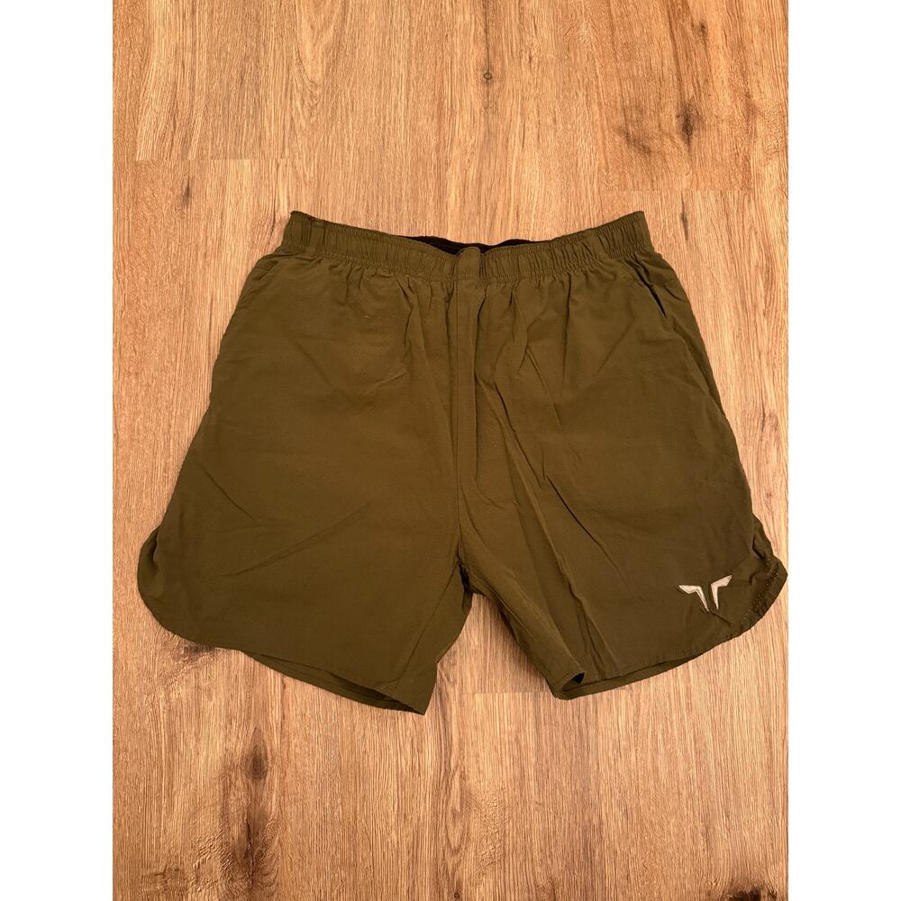 Squat Wolf Green Shorts with Compression Size Medium